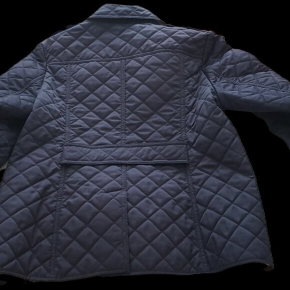 Burberry Brit Navy Blue Quilted Women Jacket M - Picture 4 of 6